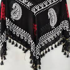 تصویر 2 از خرید روسری گلونی منگوله دار + قیمت فروش استثنایی